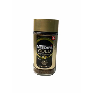 Nescafé Gold All’Italiana สีทอง-แถบเขียว!! 1 ขวด ขนาด200g สินค้านำเข้าจาก สวิตเซอร์แลนด์..สินค้าพร้อมส่ง!!