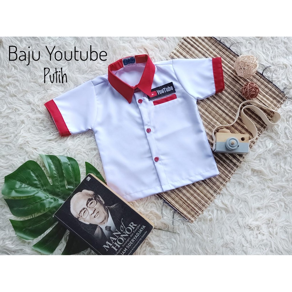 สีขาว YOUTUBE CHILDRENS COSTUME AGE 2-3 ปี <READYSTOCK>
