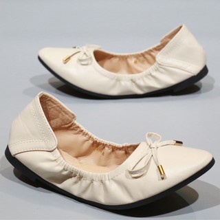 รองเท้าส้นแบน ballet 888-8 ยางยืด ใส่สบาย หมดปัญหาเรื่องรองเท้ากัด FAIRY (+เผื่อ 1 ไซส์)