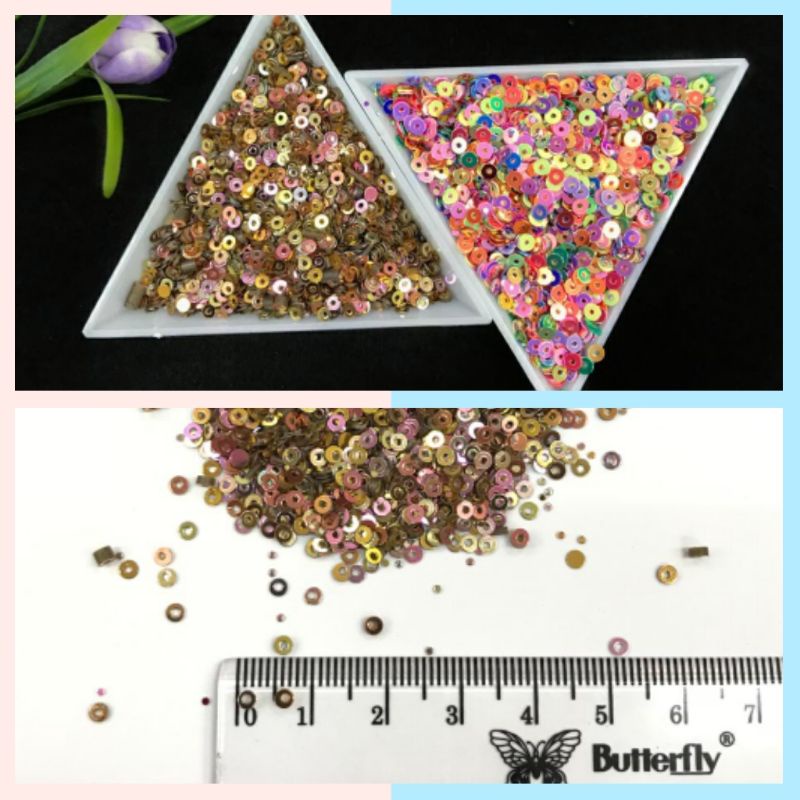 ต่อ 2 กรัม - BURCI/SPRINKLE/ BEADS/SPRINKLE SLIME/SEQUIN TWO GLOSSY/SEQUIN