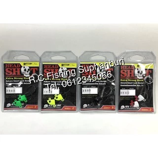 หัวจิ๊ก Head Shot Bottom Vill อั๋นลัวร์ Anlure เบ็ดแข็งพิเศษ พร้อมท่อหดกันรูด [1.5g-10g] Jig Head Extra Strong Hook
