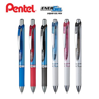 PENTEL ปากกาหมึกเจล เพนเทล รุ่น Energel Deluxe 0.5mm หัวเข็ม แบบกด BLN-75