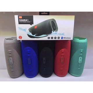 ลำโพงบลูทูธ JBL charge3+ ลำโพงบลูทูธ เสียงดี ลำโพง เบสหนัก ขนาดเล็ก พกพาสะดวก เสียงดีเวอร์ เสียงกระหึ่มมาก พกพาง่าย