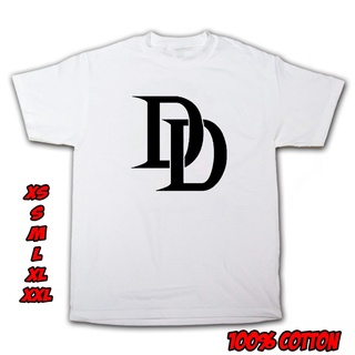 เสื้อเบลาส์ - เสื้อยืดสําหรับผู้ชาย▥เสื้อยืดโลโก้ K.Marvel Dare Devil Logo (M29) สําหรับผู้ชาย/เสื้