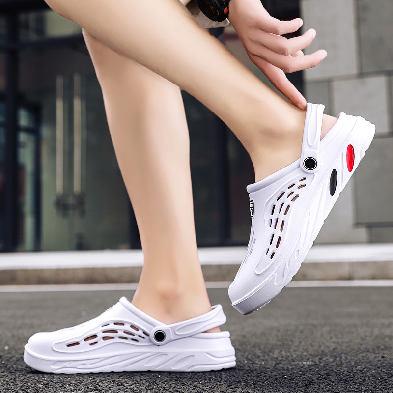 พร้อมส่ง รองเท้าแตะลําลอง น้ําหนักเบา ระบายอากาศ กันลื่น ขนาดใหญ่ สําหรับผู้ชาย 46 47 48 49 ซม.