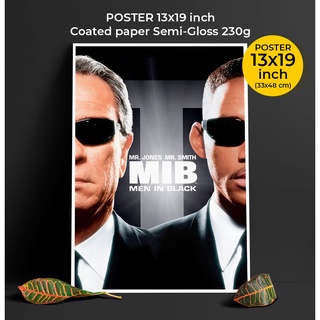 Poster MIB " Men in Black " 1997-2012 Tommy Lee Jones, Will Smith ภาพขนาด 33x48 cm