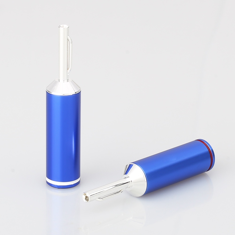 Audiocrast Silver Plated Speaker Cable banana Plug HIFI banana Connector for Speaker Wire DIY Speake