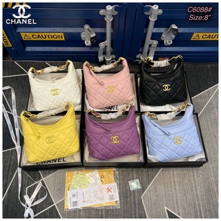 [Chanel]🔥 Size 20 cm.🔥กระเป๋าสะพายข้าง ผู้หญิง พร้อมกล่อง มี 6 สี