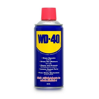 WD-40 น้ำมันอเนกประสงค์ ขนาด 300 มิลลิลิตร ใช้หล่อลื่น คลายติดขัด ไล่ความชื่น ทำความสะอาด ป้องกันสนิม สีใส ไม่มีกลิ่นฉุ