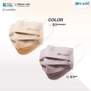 Hi-Care Premium Grade Luxury รุ่นทอพิเศษจากผ้า Spunlace แผ่นกรอง 3 ชั้น ชนิดคล้องหู / 10 ชิ้น
