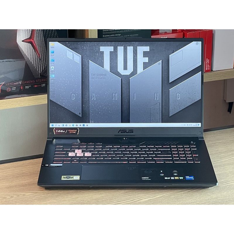 Asus TUF Gaming F17 FX707ZE i7-12700H SSD512GB RAM16GB RTX 3050 Ti(4GB GDDR6)สินค้าอายุ 2 วันประกันศ
