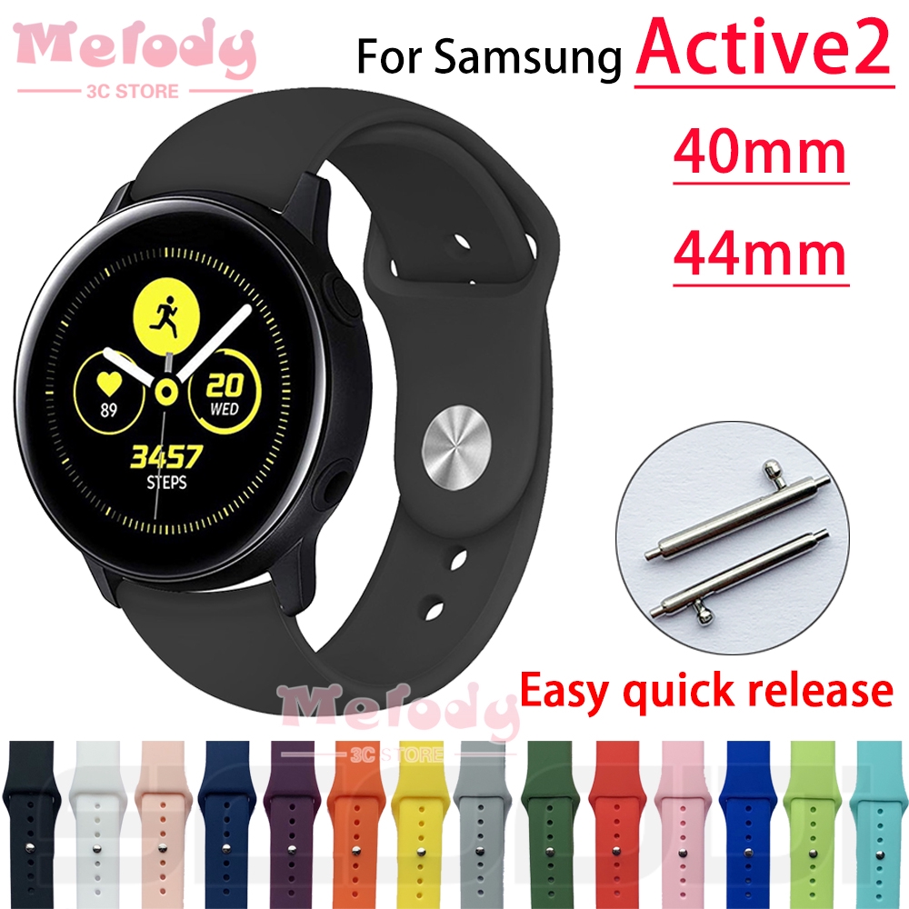 สายนาฬิกา ซิลิโคน สำหรับ Samsung Galaxy Watch Active2 ขนาด 40 มม. 44มม. samsung watch3 41 มม. 45 มม.