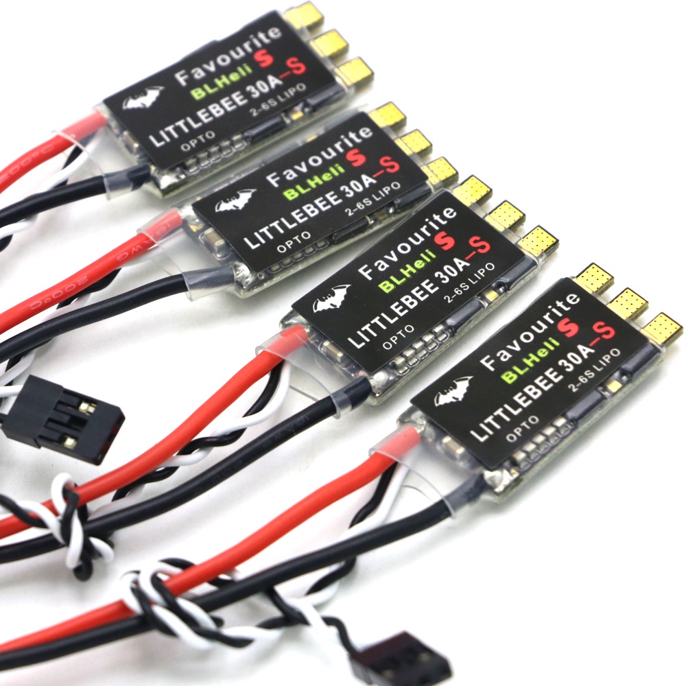 Fvt LITTLEBEE Little bee BLHeli-S SPRING 30A ESC 2-6 S รองรับ Mulitshot Opto Oneshot42 OneShot125 Multic 1 ชิ้น