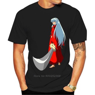 ผ้าฝ้ายแท้เสื้อยืด ผ้าฝ้าย พิมพ์ลายตัวอักษร Inuyasha สไตล์วินเทจ แฟชั่นฤดูใบไม้ผลิ และฤดูใบไม้ร่วงS-3XL