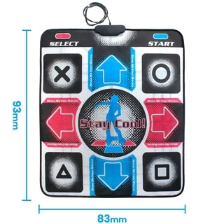 เกมเต้น Dance mat เกมเต้นต่อทีวีหรือคอมพิวเตอร์ แผ่นเต้น ออกกำลังกาย เกมกีฬา เกม อุปกรณ์ออกกำลังกาย แผ่นเกมเต้น USB mat