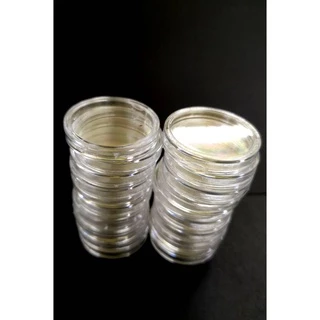 ตลับใส่เหรียญ ใส่เหรียญ 10 บาทสองสี ขนาด 26 มม. กล่องเก็บเหรียญ