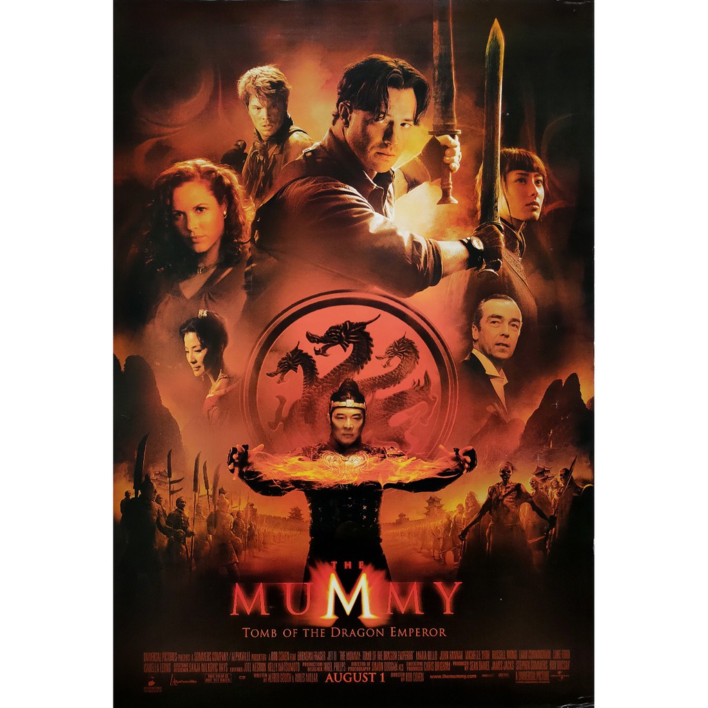 โปสเตอร์ หนัง เดอะมัมมี่ 3 คืนชีพจักรพรรดิมังกร The Mummy Tomb Of The  Dragon Empero (2008) Poster 24”X35” Inch V2 | Shopee Thailand