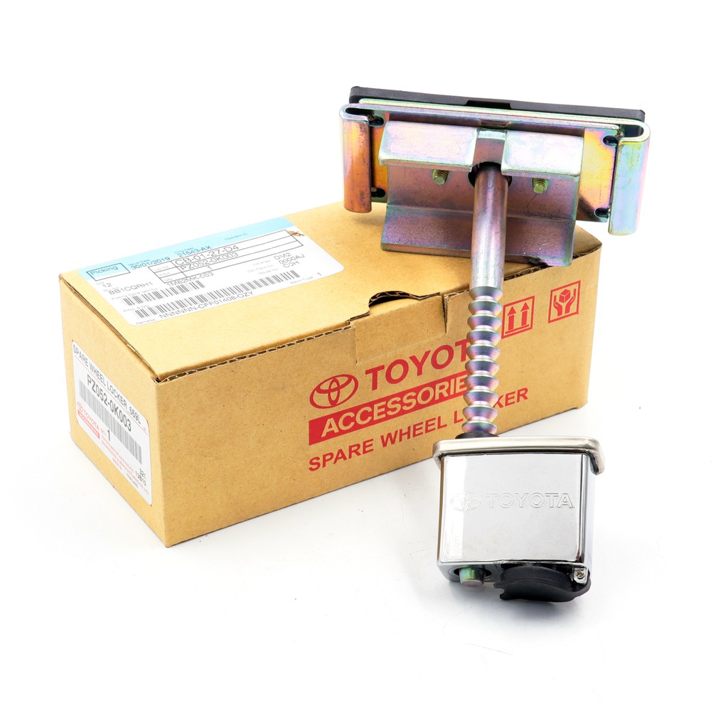 ที่ล็อคยางอะไหล่ + กุญแจ โตโยต้า ไฮลักซ์ วีโก้ อินโนวา ฟอร์จูนเนอร์ ปี 04–15 Toyota Hilux AN10 AN20 