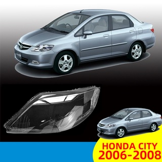 เลนส์ไฟหน้า  Honda City ฝาครอบเลนส์ไฟหน้า กรอบเลนส์ไฟหน้า  ปี (2006-2008) headlamp cover  headlight lens พลาสติกครอบเลนส์ไฟหน้า ไฟหน้ารถยนต์