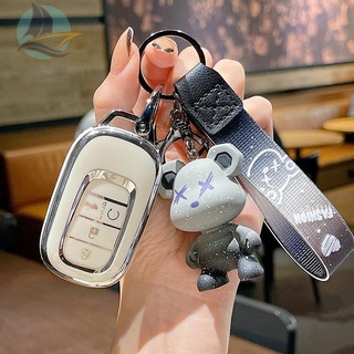 เหมาะสำหรับ Honda Civic 11th generation key cover ใหม่ประเภท key shell กระเป๋า buckle รุ่นที่สิบเอ็ดรถน่ารักหญิง 2022