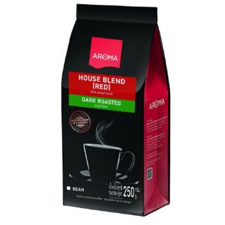 เมล็ดกาแฟคั่ว HOUSE BLEND RED อโรม่า ขนาด 250กรัม