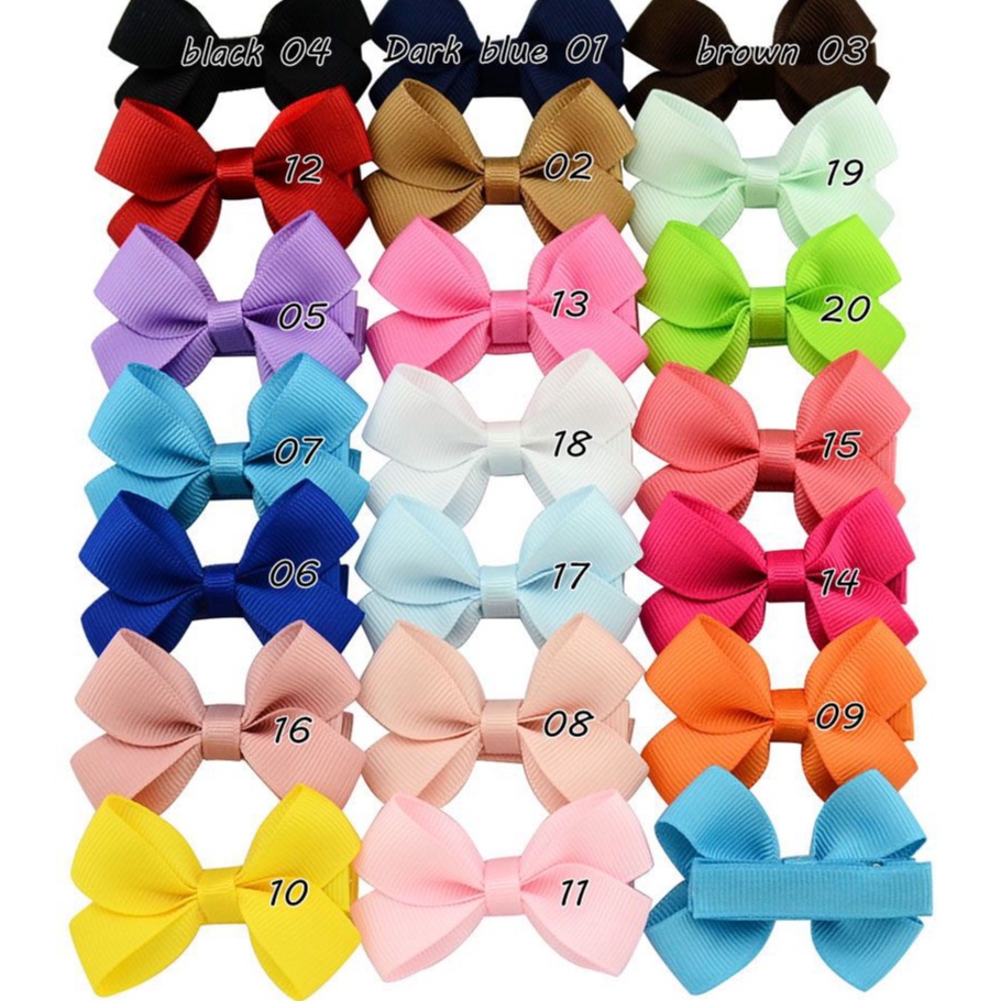 กิ๊บติดผม แบบโบว์ สีสันสดใส สำหรับเด็ก