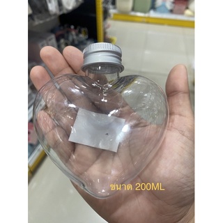 ขวดหัวใจ พลาสติกฝาปิด ขนาด 200ML.