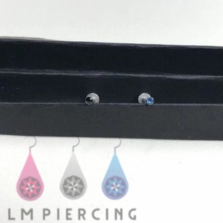 mini earring ต่างหูมินิ ขนาด2mm.ก้าน 1.2 mm. น่ารักมาก (ราคาต่อ 1 ข้าง)