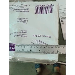 กล่องพลาสติกใส เบอร์ 5 H ไม่เป็นไอน้ำ วัสดุOPS รุ่นฝาพับ ใส่อาหารตามสั่ง อาหารเดลิเวอรี่ ได้ตามที่ต้องการ แพคละ100ใบ