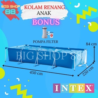 KOLAM RENANG PORTABLE KOLAM RENANG ANAK JUMBO FRAME POOL 2.2M 2.6M 3M 4.5M 305CM 366CM