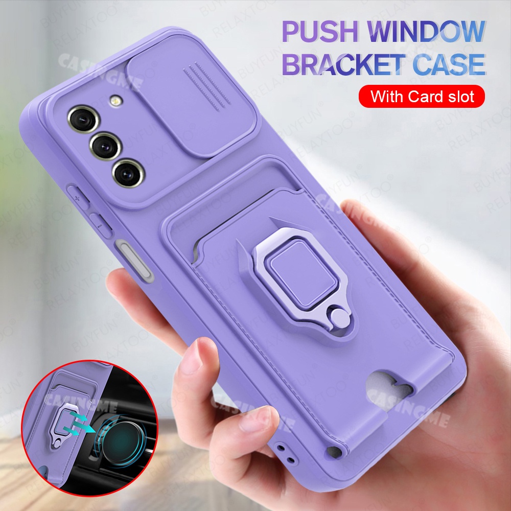 S21fe เคสโทรศัพท์มือถือ กันกระแทก พร้อมสายคล้อง ช่องใส่บัตร สําหรับ Samsung Galaxy S21 fe S 21FE 21 fe