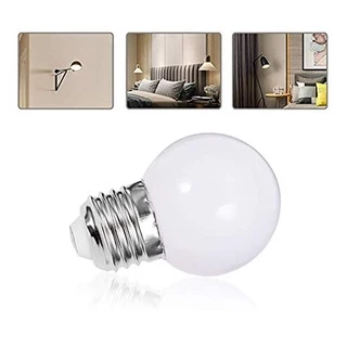 หลอดไฟ LED E27 1W 2W 3W G45 PC พลาสติก 220V สีขาวอบอุ่น ประหยัดพลังงาน 6 แพ็ค
