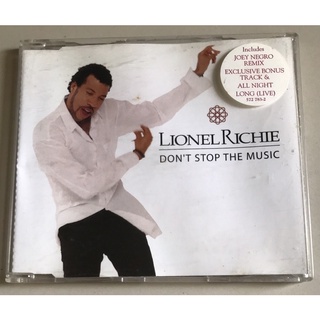 ซีดีซิงเกิ้ล ลิขสิทธิ์ มือ 2 สภาพดี...199 บาท “Lionel Richie” ซิงเกิ้ล "Dont Stop the Music”*แผ่นหายาก Made in EU*