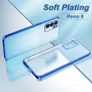 เคสโทรศัพท์มือถือ Tpu แบบใส สําหรับ Oppo Reno 6 5 4 4Z 3 2F 10X Zoom Pro Reno6 Reno6Pro 4G 5G