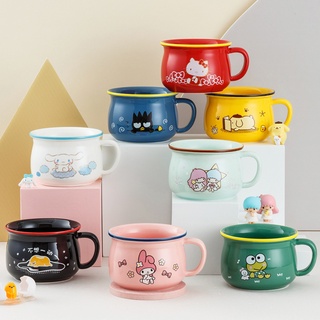 พร้อมส่ง💕 แก้วมัคเซรามิค ลายซานริโอ้ งานแท้ 370ml. ถ้วยกาแฟ ถ้วยซีเรียล Sanrio Mug | Bluerubystore