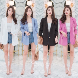 ฮิตสุด โอเวอร์ไซส์สูท คุณภาพเนี้ยบๆ ลุคเกาหลีได้Blazer ทรงดีงามมาก