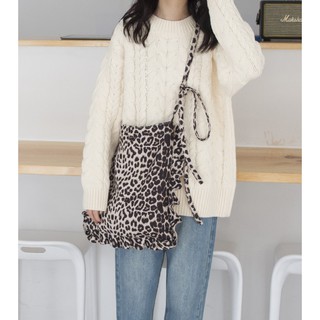 krapaorao กระเป๋า Leopard bow bag รหัส108