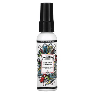 พร้อมส่ง ของแท้ Poo-Pourri, Sole-Pourri, Shoe+ Foot, Funk-Fighting Odor Eliminator, Cedarwood Eucalyptus, 59 ml/100ml