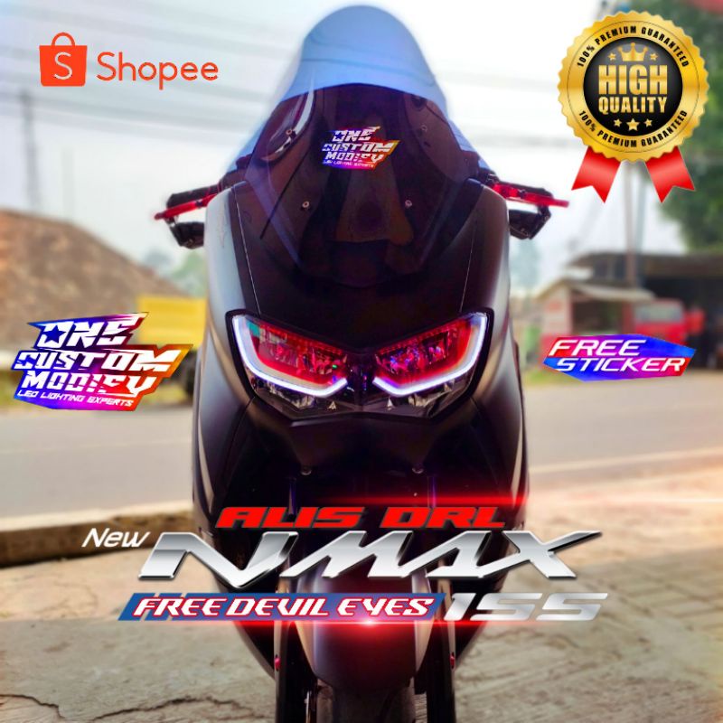 ใหม่ หลอดไฟทไวไลท์ LED DRL BONUS DEVIL EYES ALL NMAX 2020 2021 2022 NMAX NEW NMAX 2020 2021 2022 NMAX 2021