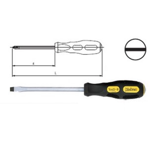 KOKEN 166S ไขควง ปากแบน ด้ามทลุ 3"x5mm.| MODERTOOLS OFFICIAL