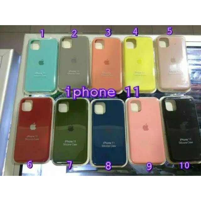SILICON CASE ORIGINAL IPHONE 11 IPHONE 11PRO IPHONE 11 PRO MAX CASE ANTI STAIN !!!