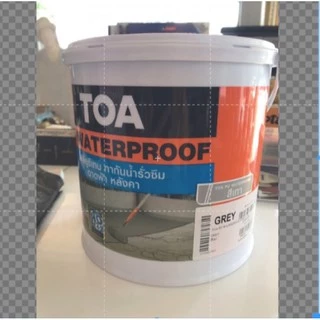 TOA PU WATERPROOF กันรั่วซึม ดาดฟ้า (4kg) โพลียูรีเทน สีเทา ทากันน้ำรั่วซึม ดาดฟ้า หลังคา ขนาด 1 GL