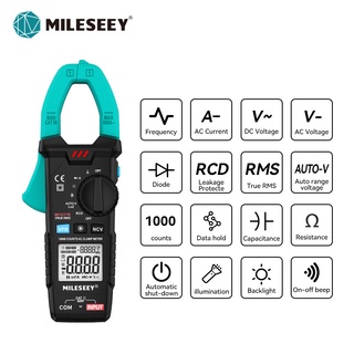 Mileseey MC631A MC631B เครื่องวัดแรงดันไฟฟ้าดิจิทัล แอมมิเตอร์ ACV DCV 6000 คลื่นความถี่