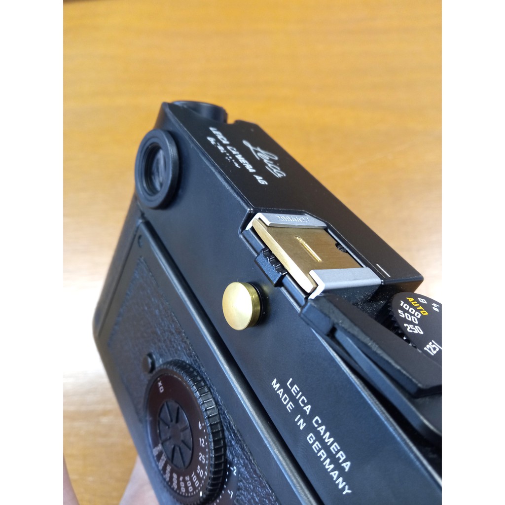 Brass Flash socket cover Leica M6TTL M7 MP งานทองเหลืองแท้ จุกปิดแฟลช ไลก้า