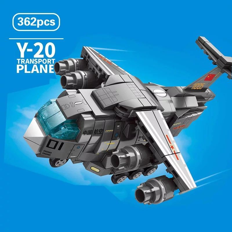🔥พร้อมส่ง🔥เลโก้ Lego เครื่องบินลำเลียง Transport Plane Sembo Block 362 ชิ้น เกรดพรีเมี่ยม เล่นสนุก ต่อเพลิน ลำใหญ่ครับผม