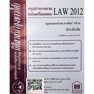 สรุปคำบรรยาย LAW 2012 (LA 212) กฎหมายแพ่งและพาณิชย์ว่าด้วย ประกันภัย ( ลุงชาวใต้)