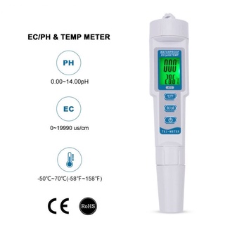 PH Meters 3 in 1 เครื่องวัดคุณภาพน้ำ เครื่องวัด PH / EC / TEMP อุณหภูมิ PH-983