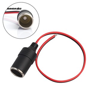 ☼Mooncake☼Car 12-24V Cigarette Lighter Charger Cable Female Socket Plug Connector Adapter