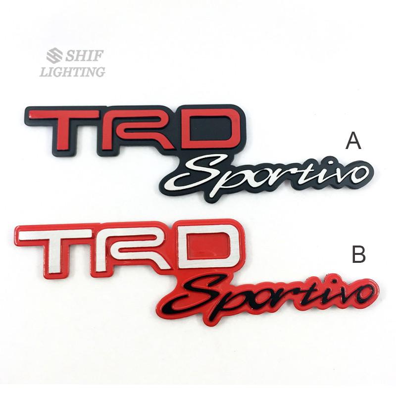 สติ๊กเกอร์โลหะ TRD sportivo โลโก้สำหรับ Toyota