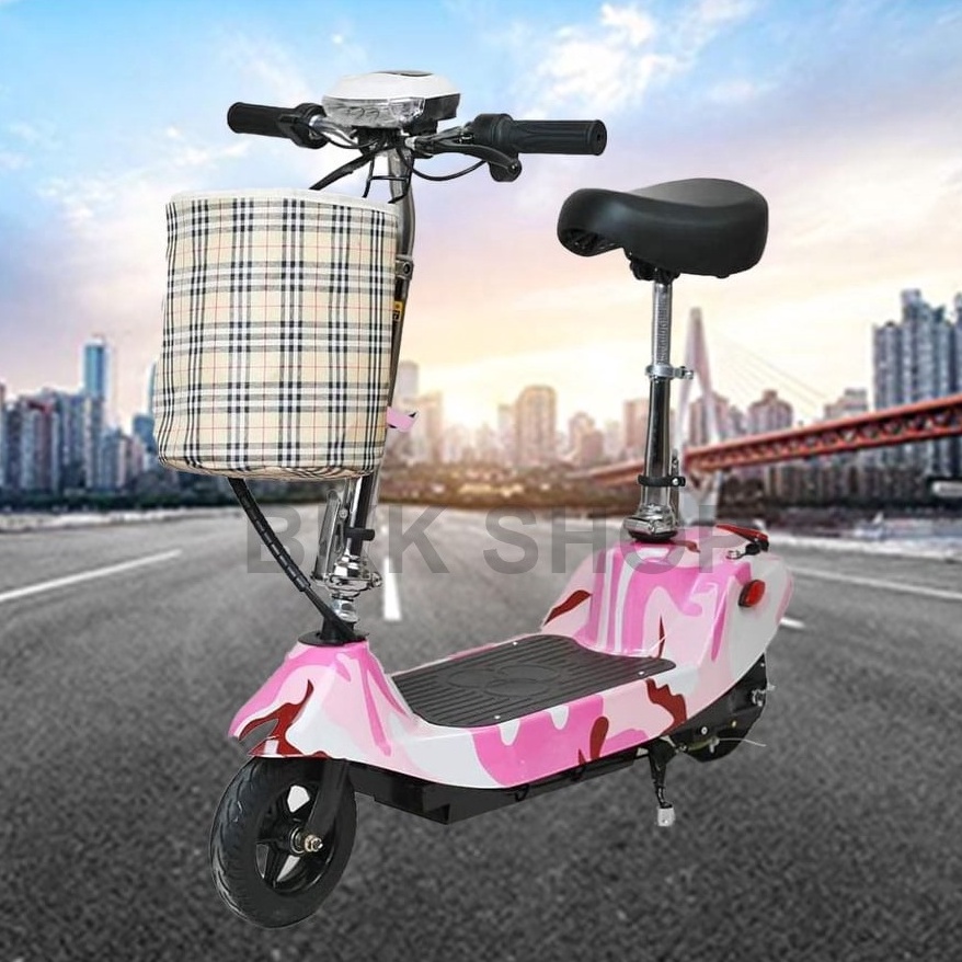 (ใหม่) สกู็ตเตอร์ไฟฟ้า Electric Scooter 24V ไฟหน้า LED E-Scooter ความจุของแบตเตอรี่ 24V20A-24/40A มอ